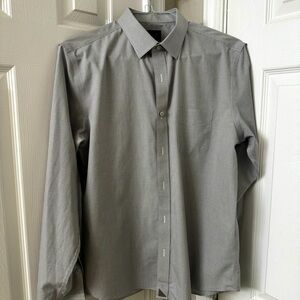 UNTUCKit Men’s Gray Button-Down| Size Large